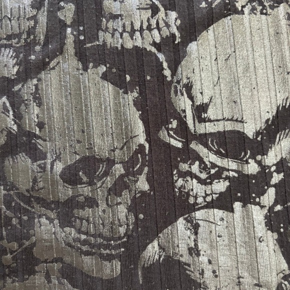 Killstar Skull Print Midi Dress L Gothic Punk Glam Stretch Sleeveless Darkwear - Picture 3 of 11